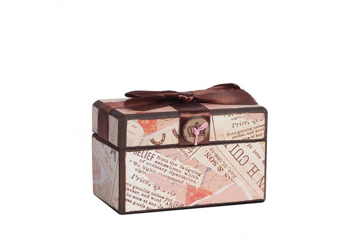 Декоративная коробка с бархатной лентой Paluvras  - купить Шкатулки по цене 7462.0
