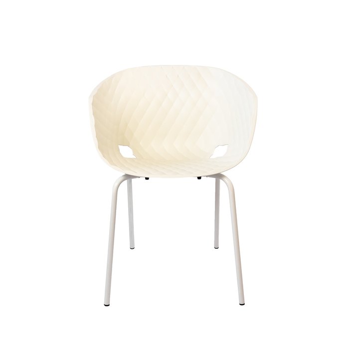 Кресло Uni-Ka белого цвета - купить Обеденные стулья по цене 18600.0