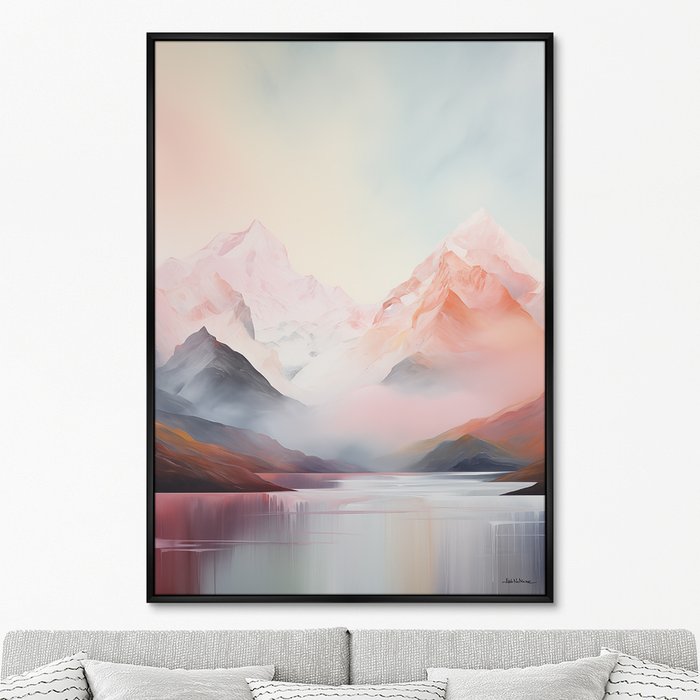 Репродукция картины Landscape collection, Pink Mountains, No 1, 2024г. - купить Картины по цене 24999.0