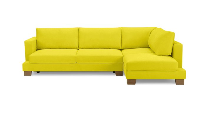 Угловой диван-кровать Дрезден желтого цвета - купить Угловые диваны по цене 113600.0