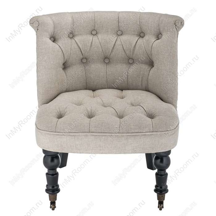 Кресло Deni cream на колесиках - купить Интерьерные кресла по цене 15970.0