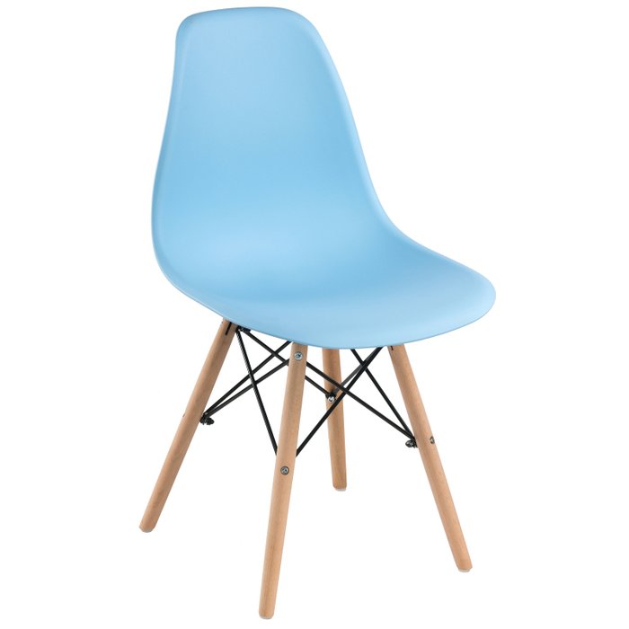 Стул обеденный бежево-голубого цвета - купить Обеденные стулья по цене 2390.0