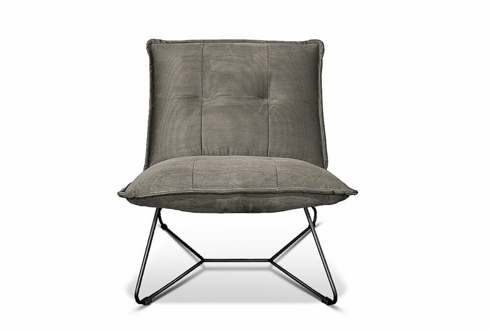 Кресло Чарли серого цвета - купить Интерьерные кресла по цене 26760.0