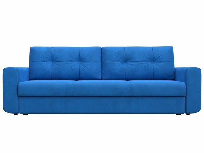 Диван-кровать Лига 031 темно-голубого цвета - купить Прямые диваны по цене 36999.0