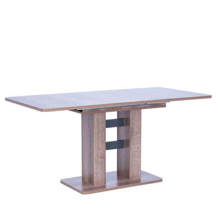Раздвижной обеденный стол Гранд коричневого цвета - лучшие Обеденные столы в INMYROOM
