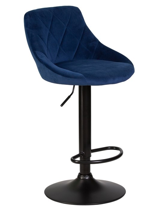 Стул барный Logan синего цвета - купить Барные стулья по цене 6350.0