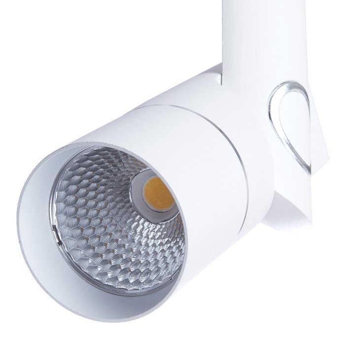 Трековый светодиодный светильник из металла белого цвета - лучшие Трековые светильники в INMYROOM
