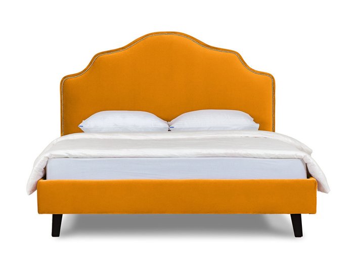 Кровать Queen Victoria L горчичного цвета 160х200