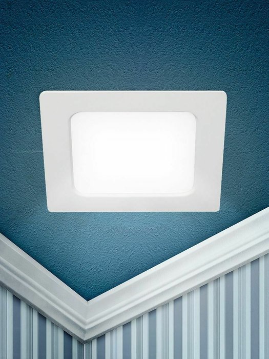Встраиваемый светильник LED 18 Б0057430 (пластик, цвет белый) - лучшие Встраиваемые споты в INMYROOM