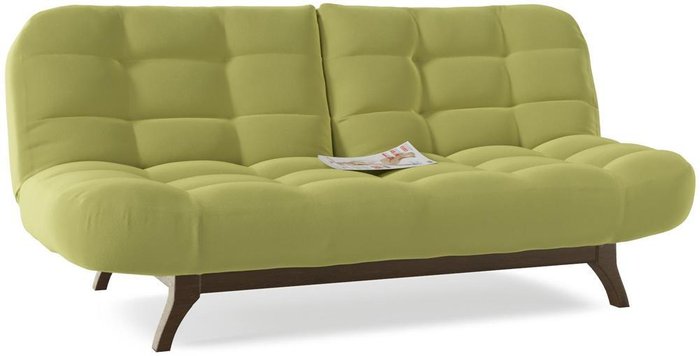 Диван прямой Вилсон Green зеленого цвета - купить Прямые диваны по цене 31450.0