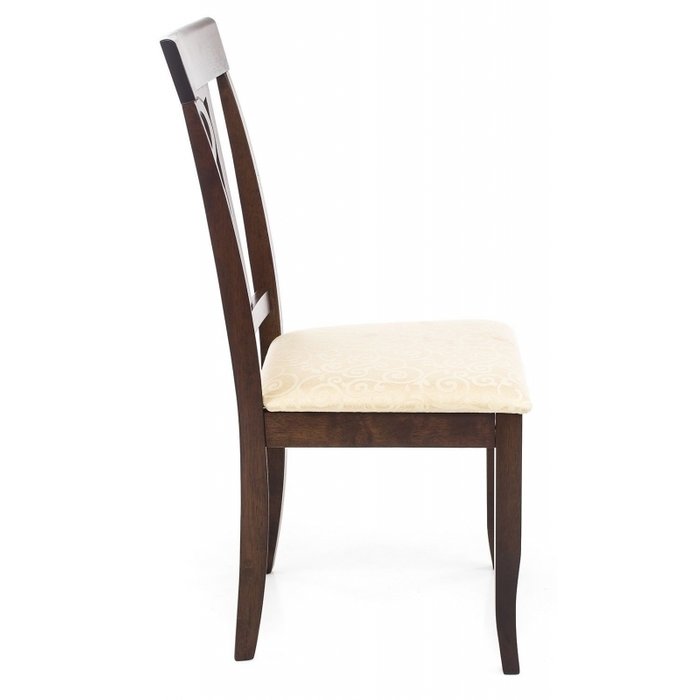 Стул Robin cappuccino из ткани и массива гевеи  - лучшие Обеденные стулья в INMYROOM