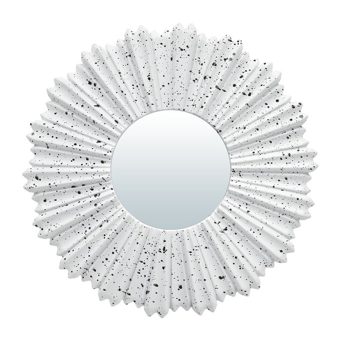 Комплект из трех  настенных декоративных зеркал Ницца белого цвета - купить Настенные зеркала по цене 1324.0