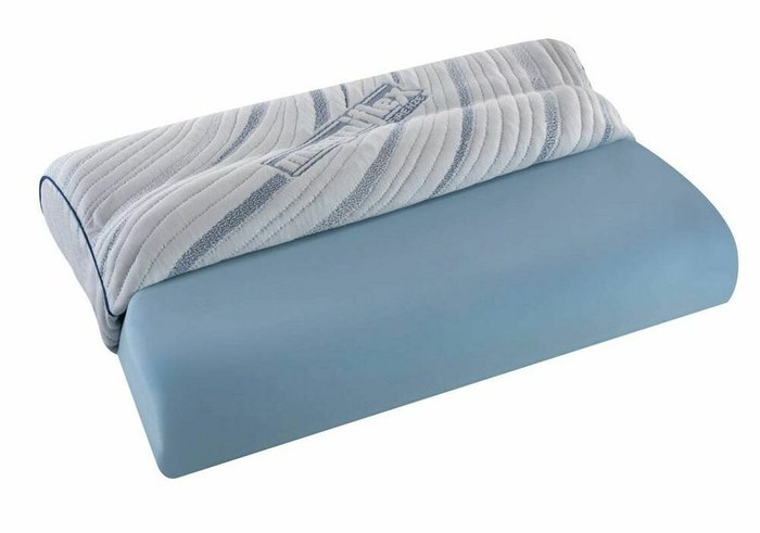 Анатомическая подушка Magnigel Deluxe Wave голубого цвета - купить Подушки для сна по цене 15200.0