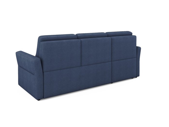 Угловой раскладной  диван Sonny левый синего цвета - лучшие Угловые диваны в INMYROOM