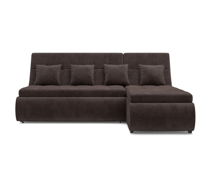 Угловой диван-кровать Дубай коричневого цвета - купить Угловые диваны по цене 38690.0