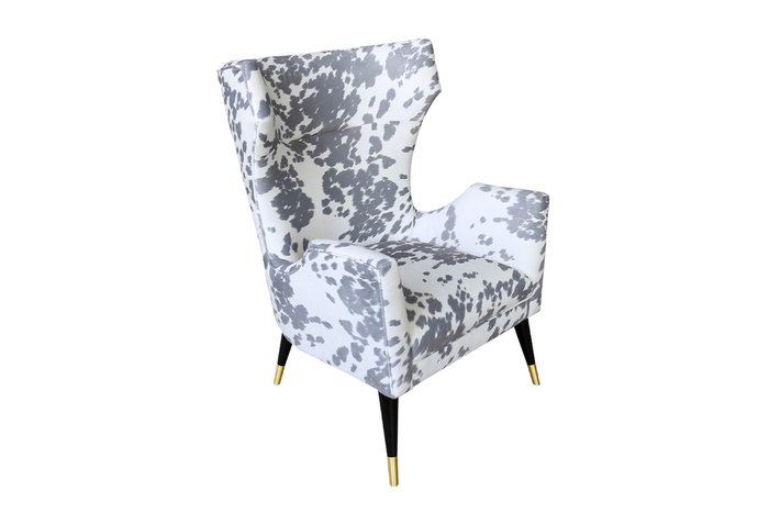 Кресло Нерпа серо-белого цвета - купить Интерьерные кресла по цене 81000.0