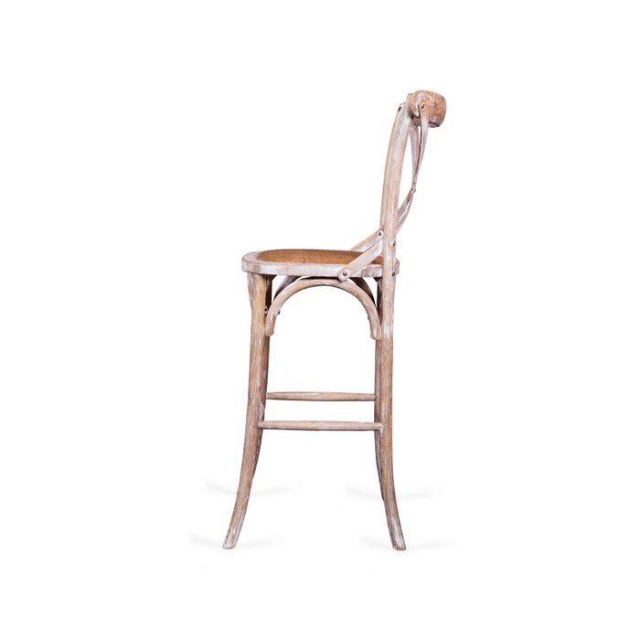 Стул барный Crosshair Xori из массива дерева - лучшие Барные стулья в INMYROOM
