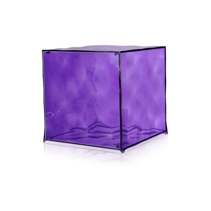 Куб Optic с глянцево-фиолетовой поверхностью - лучшие Кофейные столики в INMYROOM
