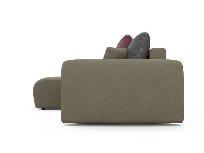 Угловой диван-кровать левый Arti бежево-коричневого цвета - лучшие Угловые диваны в INMYROOM
