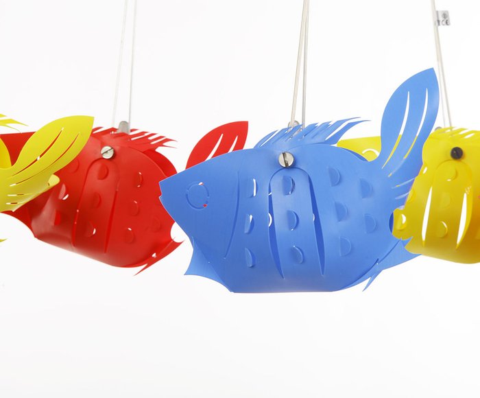 Дизайнерский потолочный светильник crystal light "Рыбки" - лучшие Потолочные светильники в детскую в INMYROOM