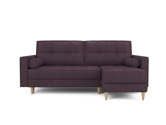 Угловой раскладной диван Отто правый бледно-лилового цвета