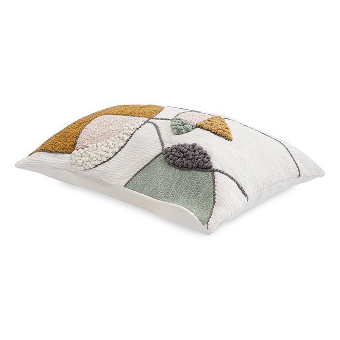 Чехол на подушку Ethnic 35х60 с объемным геометрическим рисунком  - купить Чехлы для подушек по цене 2790.0