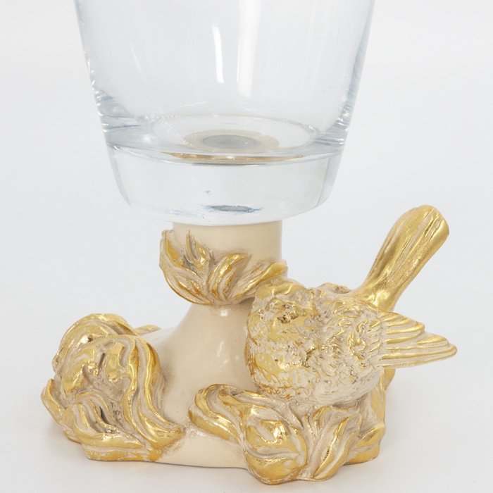 Сувенирная ваза Белла кремово-золотого цвета - лучшие Вазы  в INMYROOM