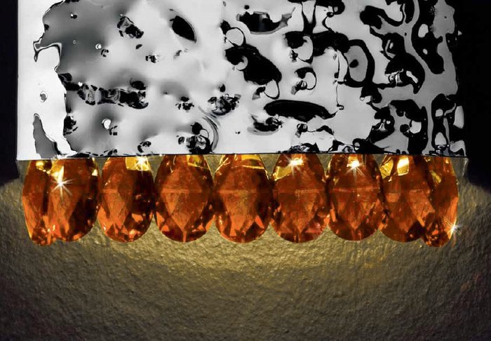 Потолочный светильник Lamp di Volpato Patrizia "Magma" с кулонами из хрусталя - купить Потолочные люстры по цене 26650.0