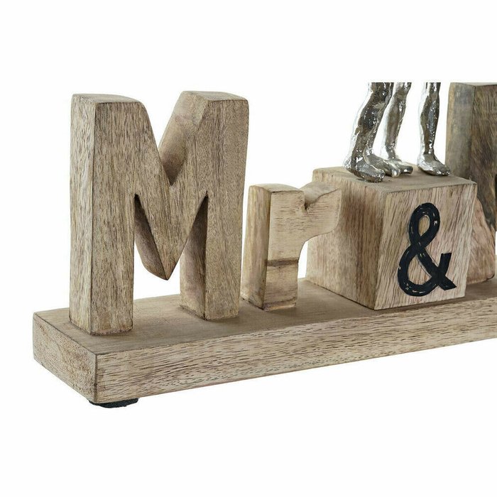 Декоративная фигура Mr & Mrs Серебристый Алюминий (51 x 7,5 x 28 cm) - купить Фигуры и статуэтки по цене 9375.0