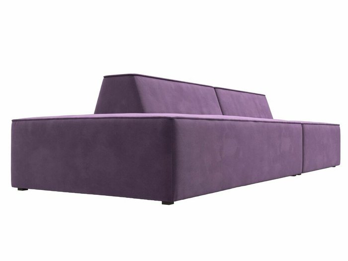 Прямой модульный диван Монс Модерн сиреневого цвета левый - лучшие Прямые диваны в INMYROOM