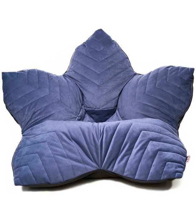 Кресло мешок Релакс Maserrati 21 XL черно-синего цвета - купить Бескаркасная мебель по цене 8093.0