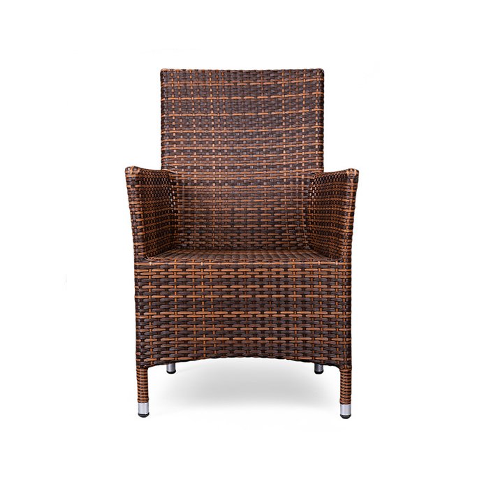 Кресло Rattan коричневого цвета - купить Садовые кресла по цене 6500.0