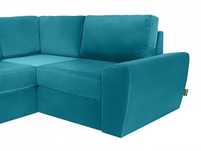 Угловой диван-кровать Peterhof темно-голубого цвета - лучшие Угловые диваны в INMYROOM