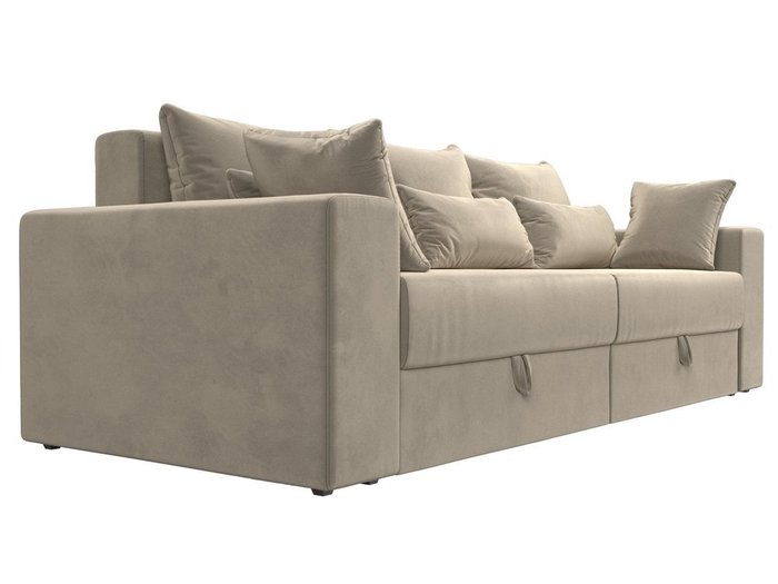 Прямой диван-кровать Мэдисон бежевого цвета - лучшие Прямые диваны в INMYROOM
