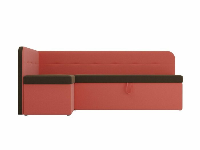 Угловой диван-кровать Форест кораллово-коричневого цвета левый угол - купить Угловые диваны по цене 40999.0