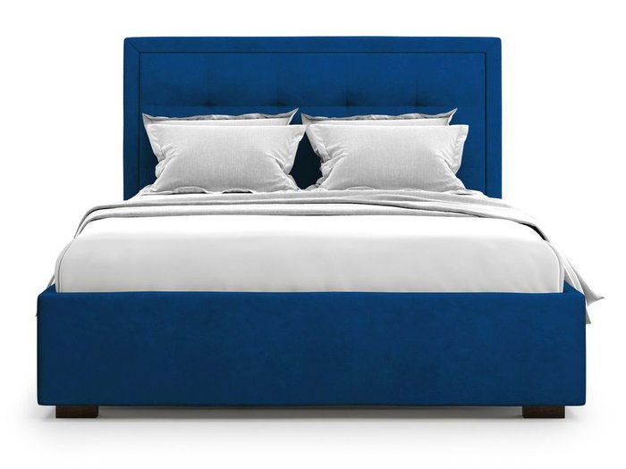 Кровать Komo 140х200 синего цвета с подъемным механизмом 