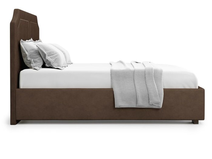 Кровать с подъемным механизмом Lago 180х200 коричневого цвета - лучшие Кровати для спальни в INMYROOM