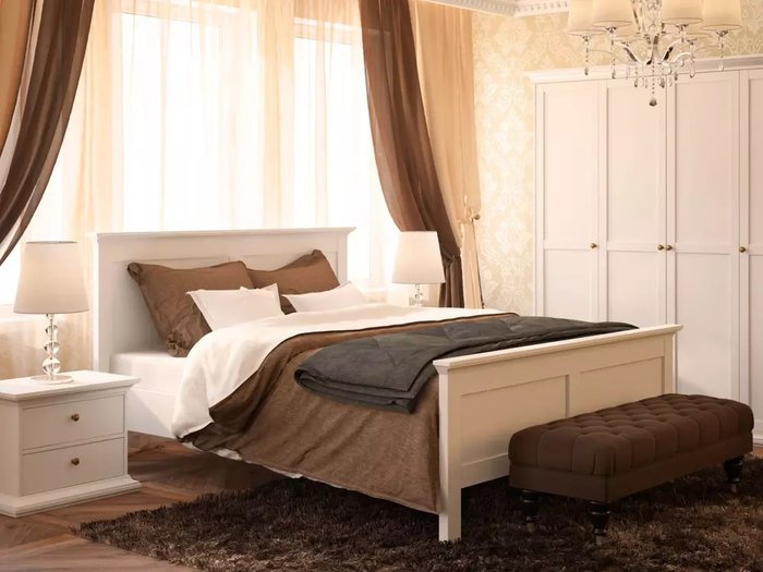 Кровать Reina 160х200 белого цвета - лучшие Кровати для спальни в INMYROOM