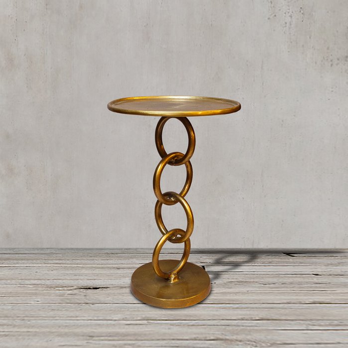 Стол приставной цвета античная латунь - купить Кофейные столики по цене 22340.0