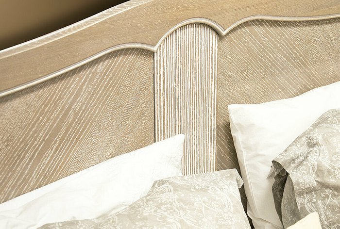 Кровать Katrin 140x200 цвета жемчужный дуб без основания - лучшие Кровати для спальни в INMYROOM