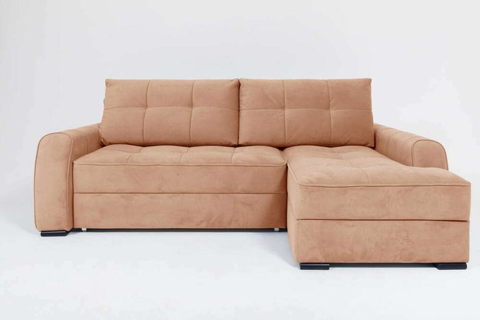 Угловой диван-кровать Soft II бежевого цвета (правый)