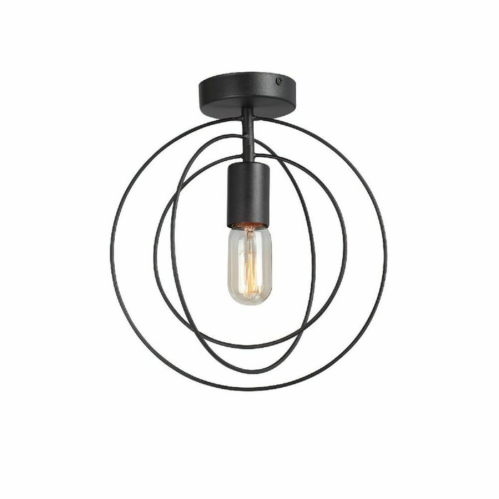 Потолочный светильник V3794-1/1PL (металл, цвет черный)