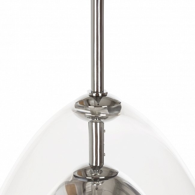 Подвесной светильник Doble со стеклом серого цвета - купить Подвесные светильники по цене 16789.0