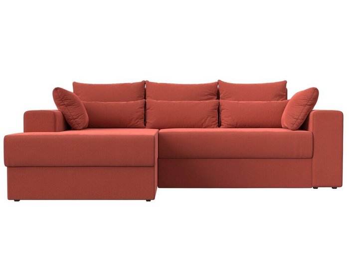 Угловой диван-кровать Майами кораллового цвета левый угол - купить Угловые диваны по цене 49999.0