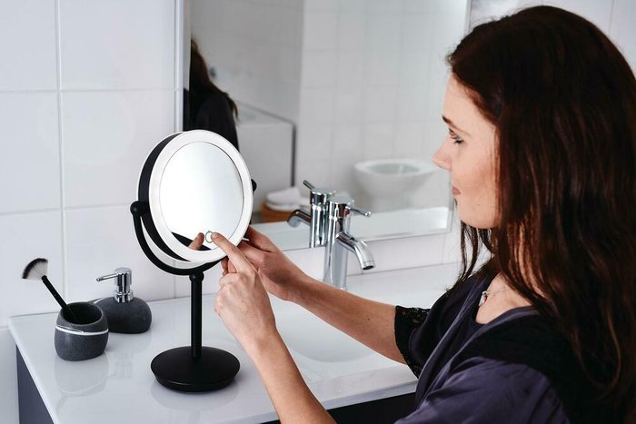 Зеркало косметическое настольное Moana RIDDER чёрный - купить Настенные зеркала по цене 17176.0