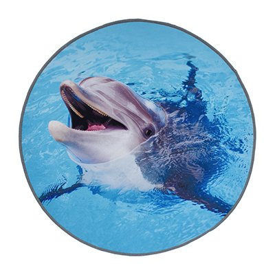 Коврик влаговпитывающий Дельфин голубого цвета