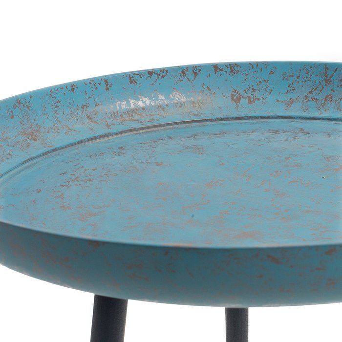 Кофейный стол Sacke с  голубой столешницей - лучшие Кофейные столики в INMYROOM