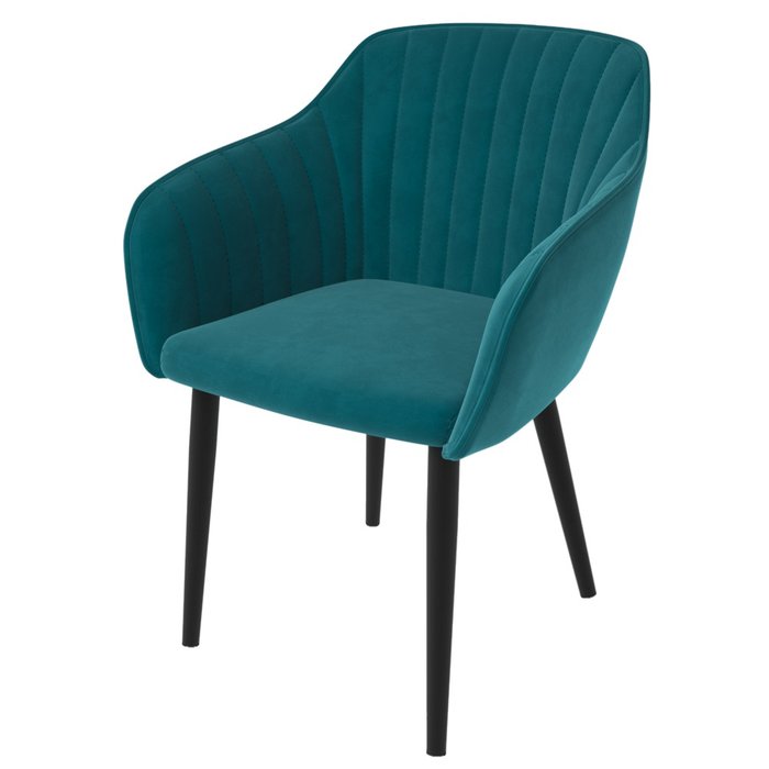 Стул Шандон сине-зеленого цвета  - лучшие Обеденные стулья в INMYROOM