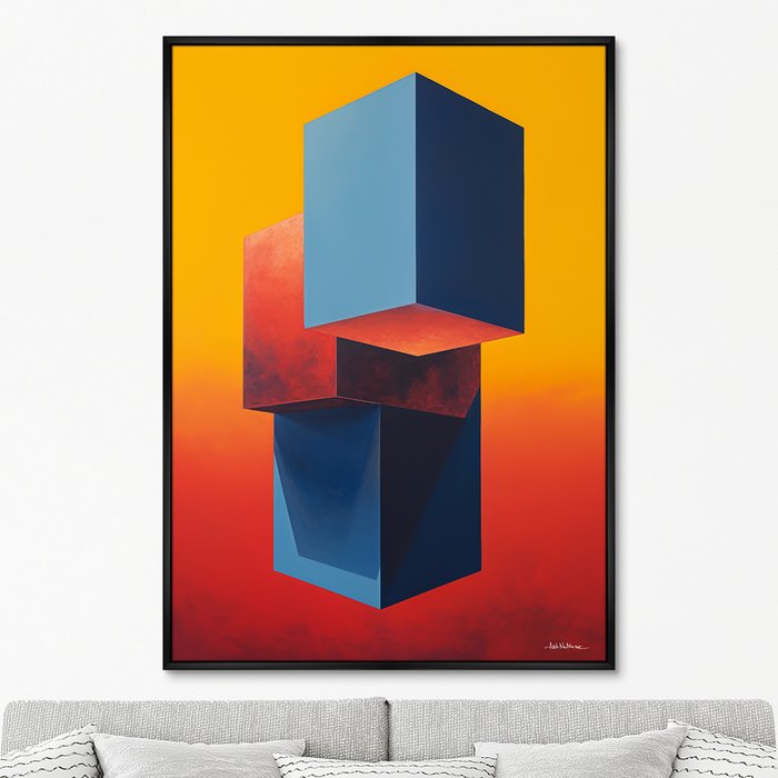Репродукция картины Cubes, 2024г. - купить Картины по цене 24999.0