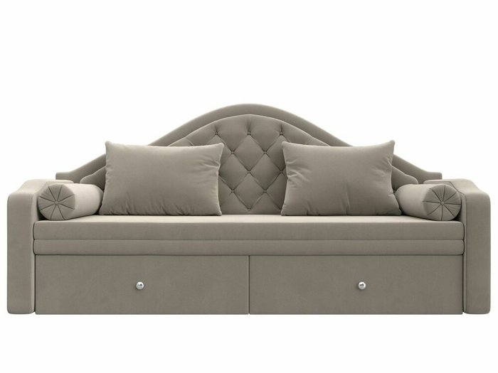 Диван-кровать Сойер бежевого цвета - купить Прямые диваны по цене 49999.0